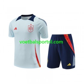 Spanje Kind Blauw Trainingsshirt 2024